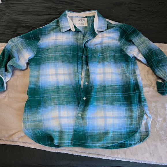 AE blue&green flannel - Picture 2 of 4